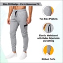 Black & Heather Grey & Navy (Tech) XL Men’s Tech Fleece Jogger Sweatpants (3 Pack) - Ideal for Training or Casual Wear